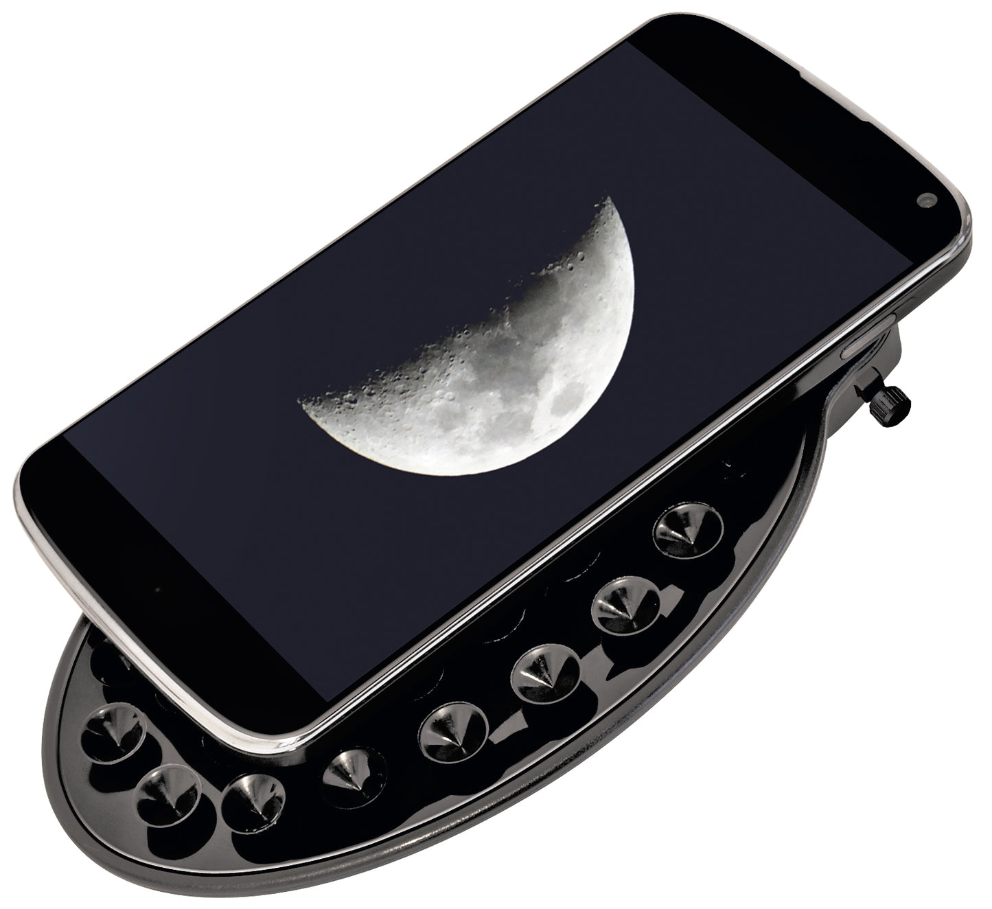 BRESSER Linsenteleskop mit Smartphone-Adapter & Sonnenfilter Pluto II