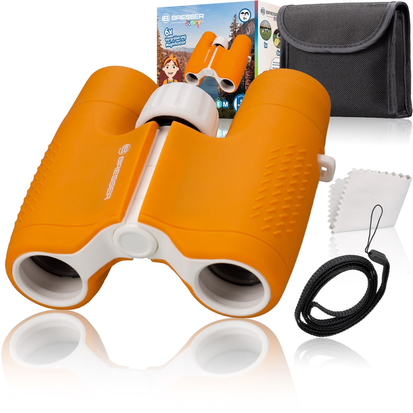 BRESSER JUNIOR 6x21 Kinderfernglas orange