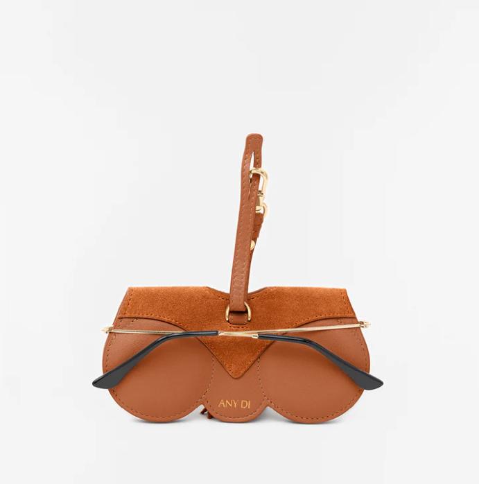 Any Di-SUNCOVER | BRILLENETUI Cognac Fringes