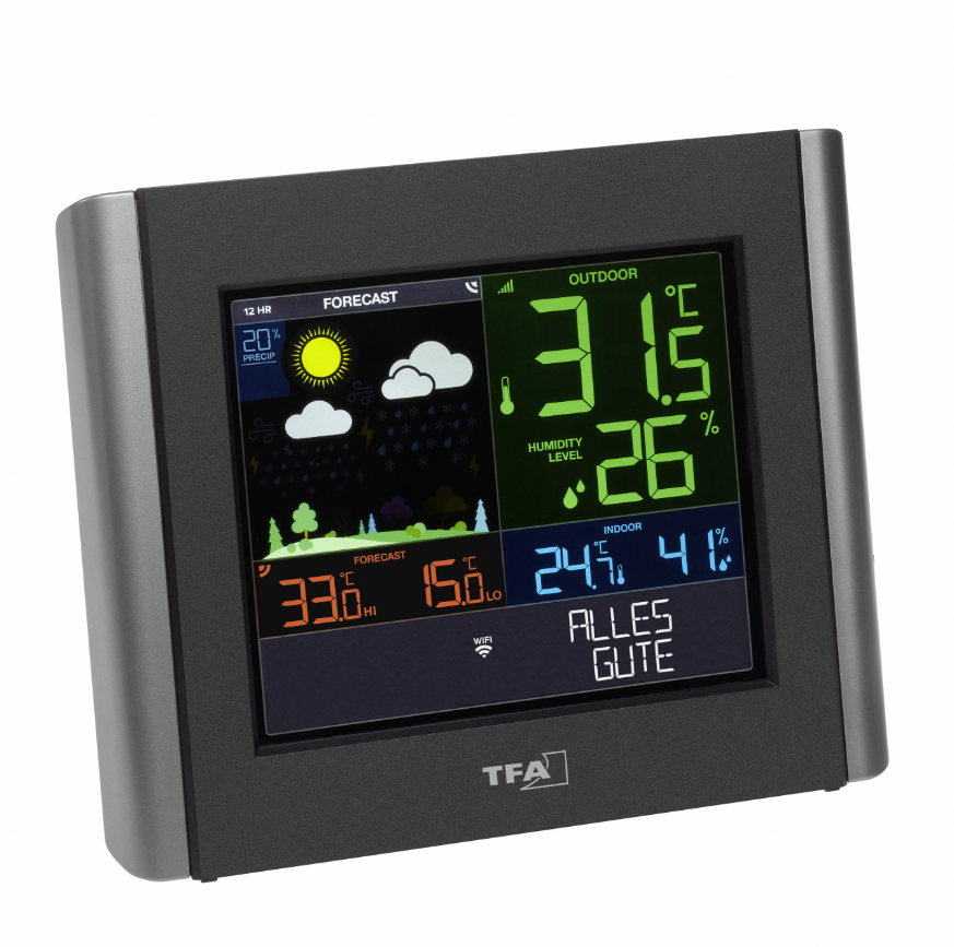 Station météo radio avec WLAN VIEW METEO