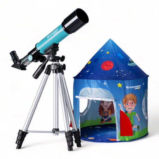 Kinderteleskop Set mit Zelt